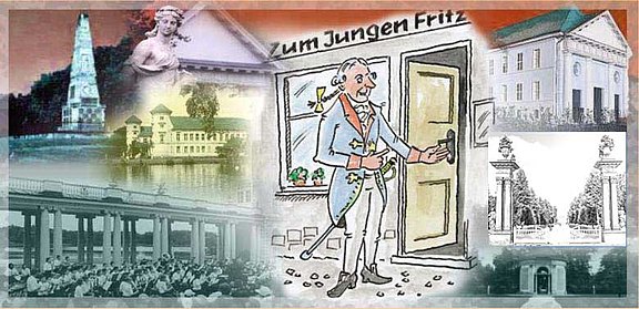 Collage Junger Fritz, Rheinsberg Collage Junger Fritz, Rheinsberg